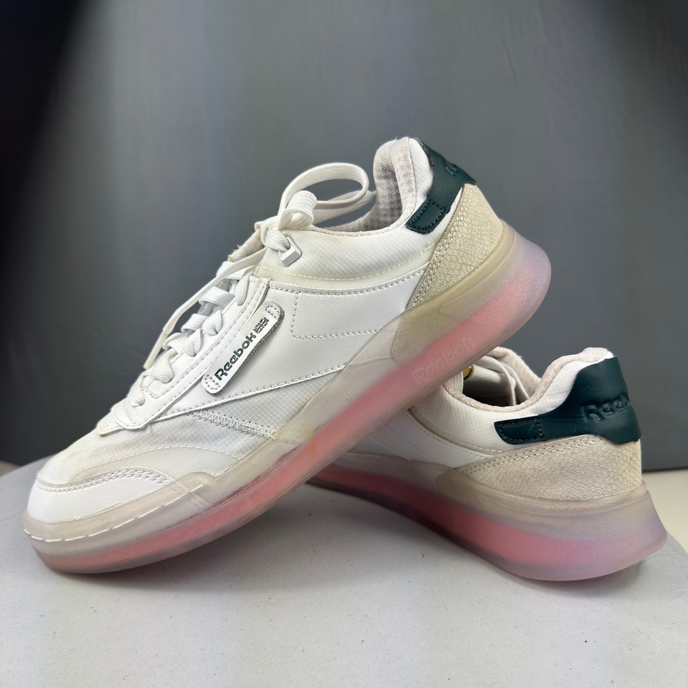 Reebok Club C Legacy Womens Size 9 White Green G55899 Translucent Sole Sneaker